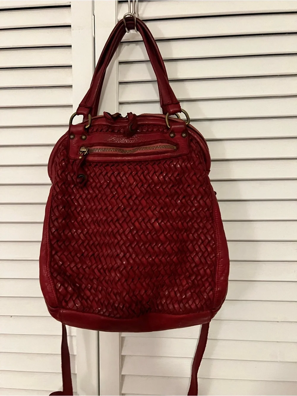 ERRELLEVENTIDUE Red Leather Handbag